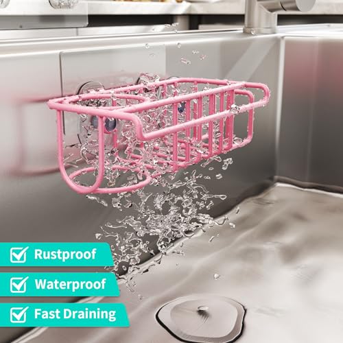 Sink Caddy Sponge Holder (Pink)