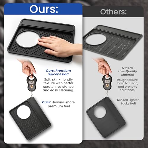 3-in-1 Silicone Mat for Breville Espresso Machine 870/880: Coffee Bar Mat + Top Mat + Tamping Mat – Food-Grade Silicone, Waterproof, Non-Slip, Heat-Resistant, Breville Espresso Machine Accessories