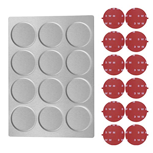 12 Magnetic Spice Jar Containers Spice Tins (12 MAGNETIC SPICE TINS WITH WALL PLATES)