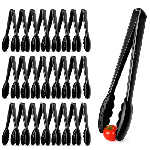 24 Pack Plastic Serving Tongs