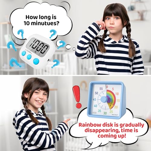 60 Minute Visual Timer for Kids (Blue & Star)