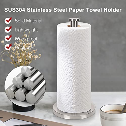 Standing Paper Towel Holder (Brushed Nickel)