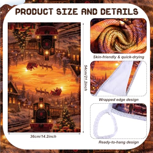 12 Pcs Vintage Christmas Train Kitchen Accessories Set (Christmas Train)