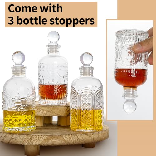 Syrup Dispenser Bottles Set of 3 (Gold)