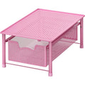 Stackable Cabinet Basket Drawer Organizer (1-Tier / Pink)