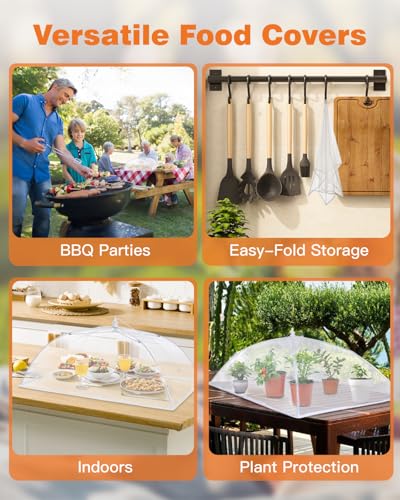 Food Covers for Outside (5 PACK (1*XXL+4*L))