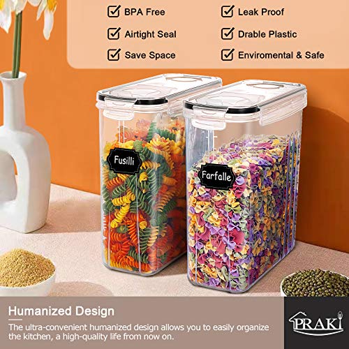 5PCS Large Cereal Containers Storage [4L (Pack of 5)