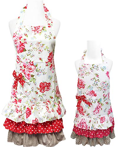 Mom & Me Lovely Matching Floral Apron (Lovely Floral / Mom & Me Set)