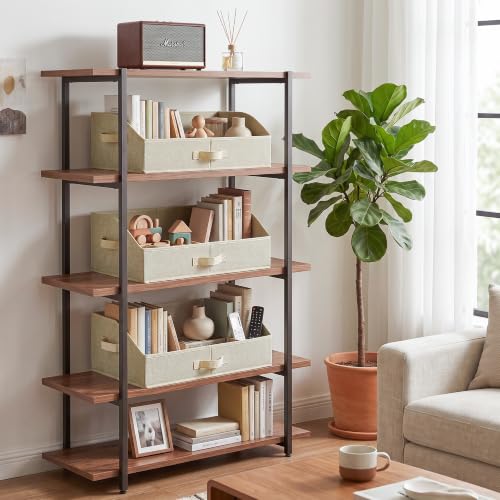 Trapezoid Closet Storage Bins (Honey Beige / 19¾"L x 11"W x 7¾"H)