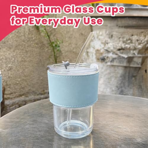 13 oz Tumbler Water Glass (1 Piece Blue)