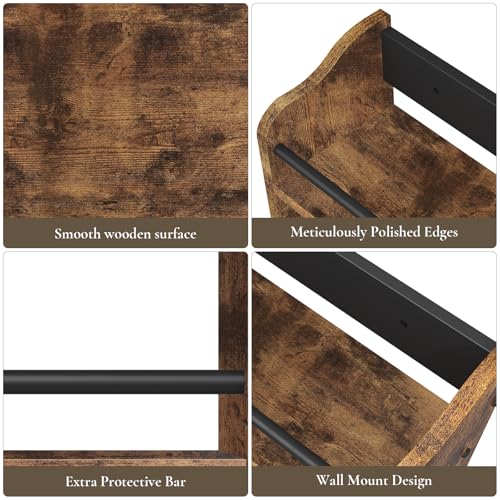 Spice Rack for Countertop (Rustic Brown)