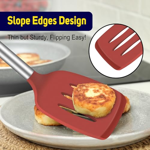 Silicone Spatula Set of 2 Heat (Red)