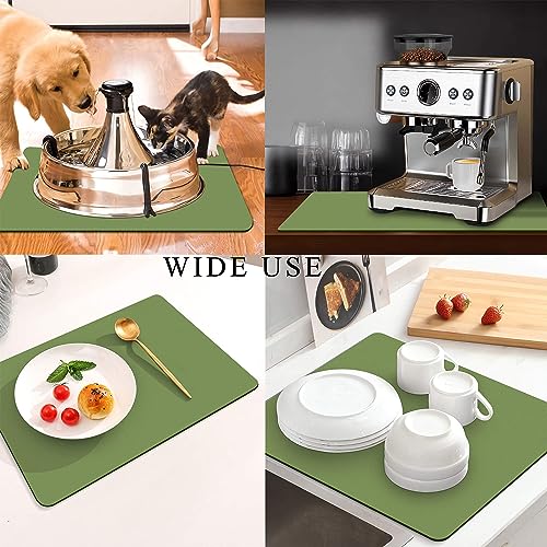 Coffee Mat for Countertops (Green / 17" x 31.5")