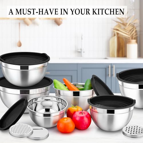 Mixing Bowls Set of 6 (Black)
