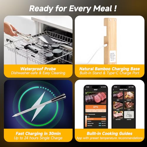 Wireless Meat Thermometer Digital