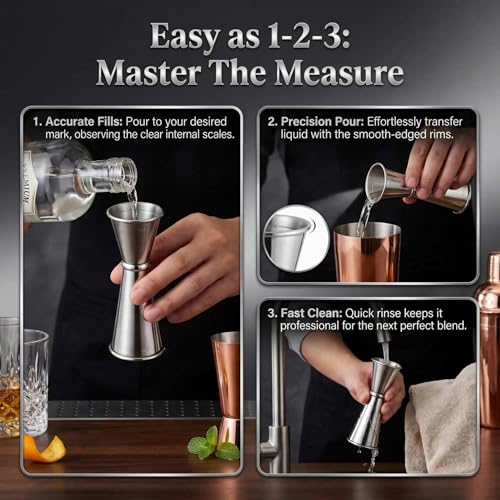 Bartending Stainless Steel Cocktail 1oz
