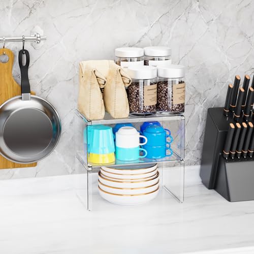 2 Pack Acrylic Cabinet Organizer