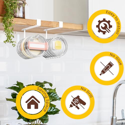 2 Pack Tumbler Lid Organizer (White / Standard)