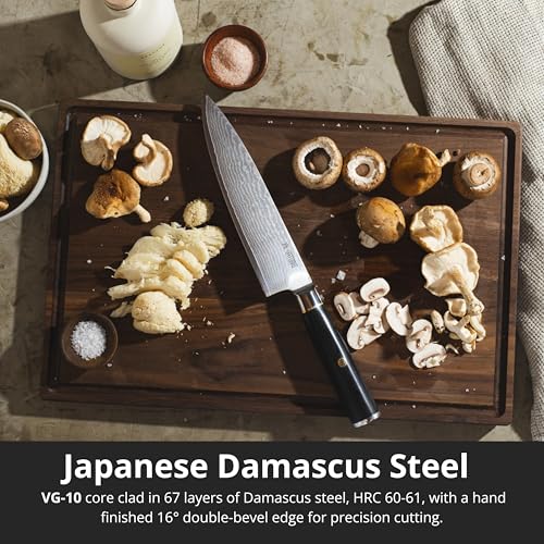 Magnetic Kitchen Knife Block Set (Black/Gold / 6-Piece)