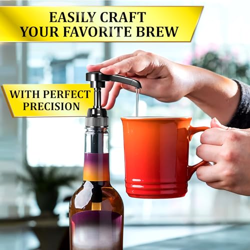 4 Pcs Coffee Syrup Pump (Black 4-pack)