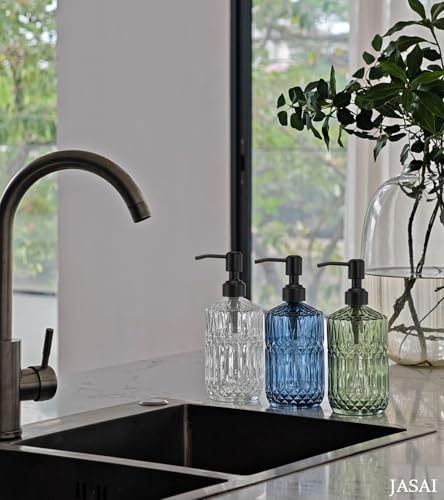 18 Oz Green Soap Dispenser with Black Rust Proof Pump (Green-black Pump / 1Pack)