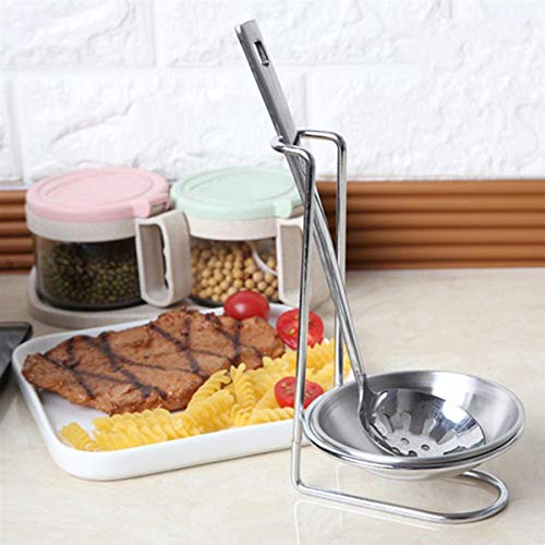 304 Stainless Steel Single Ladle Holder with 4.3 inch bowl (Silver Single)