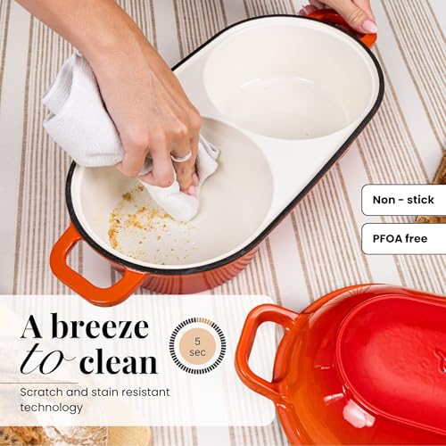 Dutch Oven For Sourdough Bread Baking (Orange)