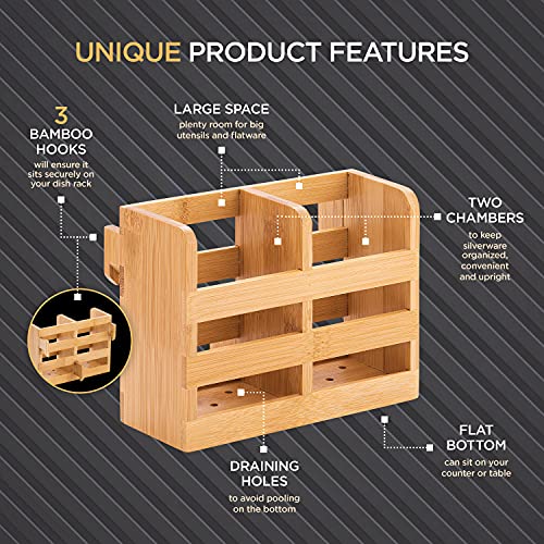 Bamboo Utensil Holder for Dish Rack (Utensils Holder)