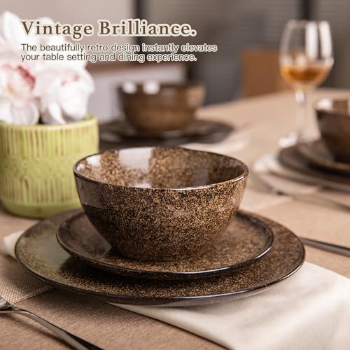 Plates and Bowls Sets (Brown)