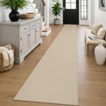 Braided 2x16 Runners Rugs for Hallway (Oatmeal Beige / 2' x 16' (Runner))
