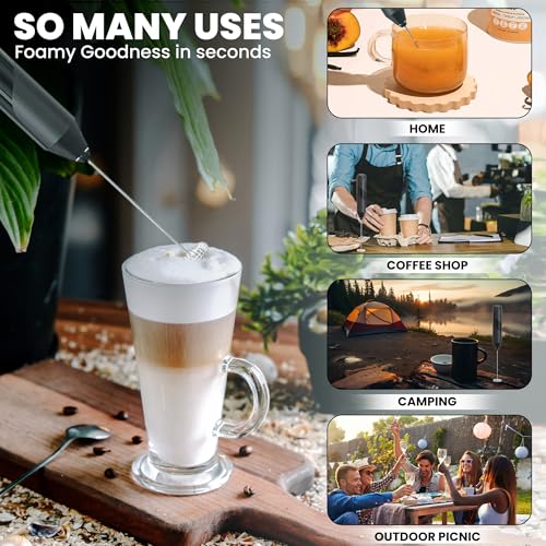 Milk Frother Handheld (Black)