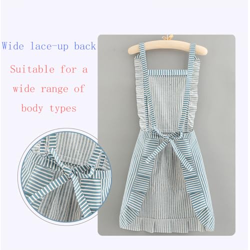 2 Pack Kitchen Aprons (Coffee/Blue)