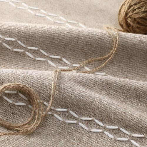 Khaki Brown Boho Blackout Curtains 2 Panels with Tassels 52W X 70L (Khaki Brown / 52"W x 70"L (Pack of 2))