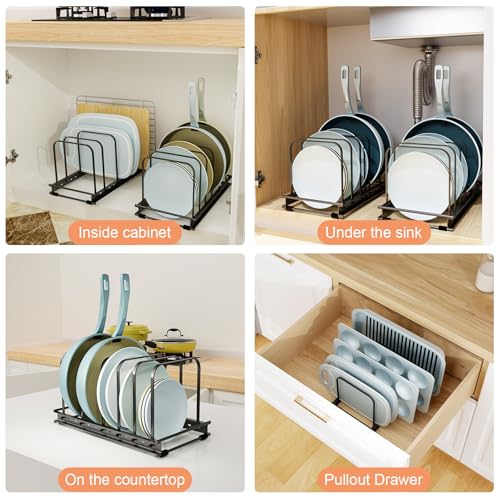 Metal Cutting Board Organizer (Black 2 pc)