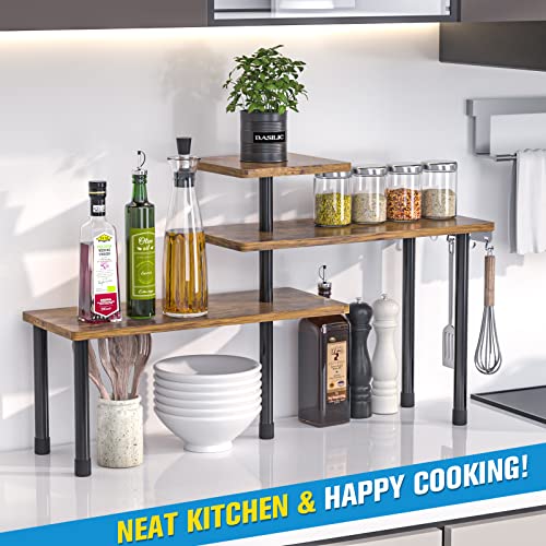 Kitchen Countertop Organizer 3 (Rustic Brown)