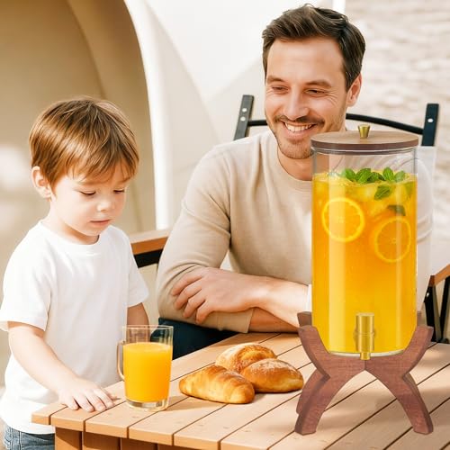 Glass Drink Dispenser (Cross Stand)