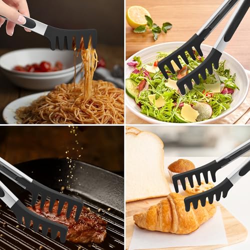 Pasta Tong Spaghetti Tongs (9"-Black)