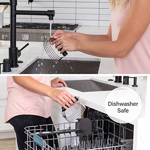 Large Dough Blender For Baking (Black / 4" Large)