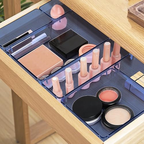 23 PCS Drawer Organizer Set (Dark Blue / 23 PCS)