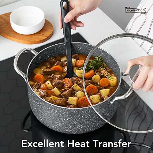 5 Quart Stock Pot with Lid (Stainless-Gray / 5 Quarts)