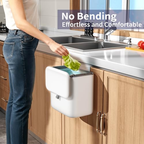 Compost Bin Kitchen for Countertop or Under Sink