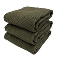 Olive Green Kitchen Hand Dish Towels (Olive Textured)