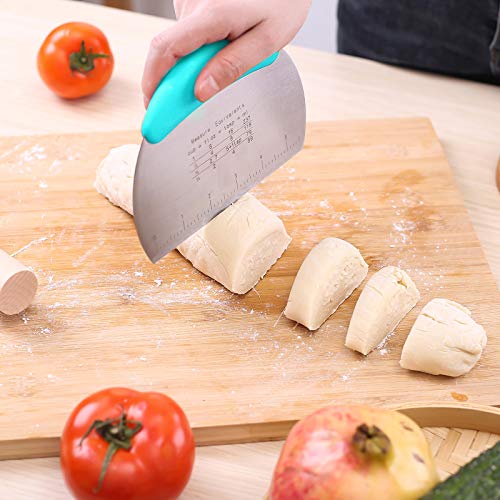 1 pcs Dough Pastry Scraper Chopper (Medium / Blue)