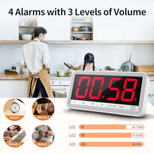 Large 7.8" Digital Timer (White)