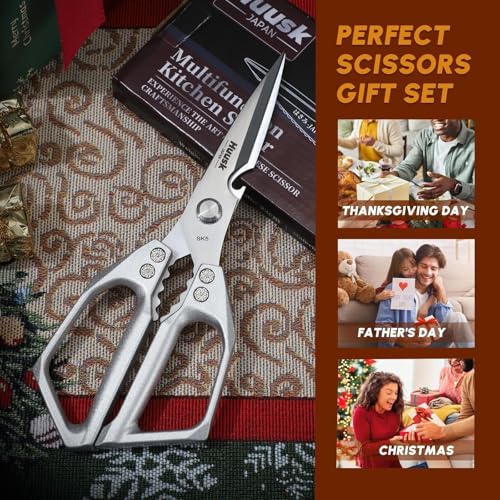 Kitchen Scissors for Food (Silver)