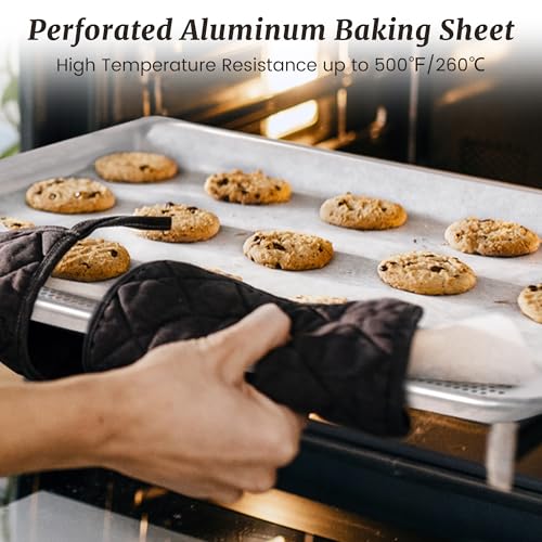 12 Pack Full Size Perforated Aluminum Baking Sheet (12-pack Perforated Full Size (26"x18"))
