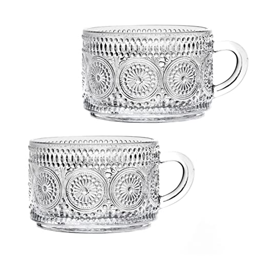 Vintage Coffee Tea Cups (Flower Coffee Glass)