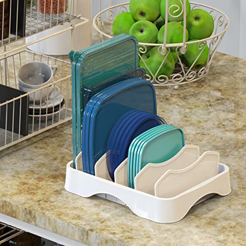 Food Container Lid Storage 10" x 8" Adjustable Divider (Small - 10.6'' x 8.3'')