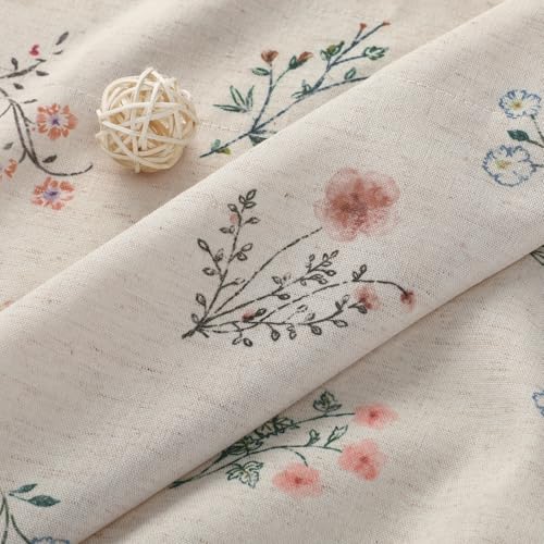 Kitchen Valances for Windows (Vintage Florals / 52"W x 18"L (Pack of 1))