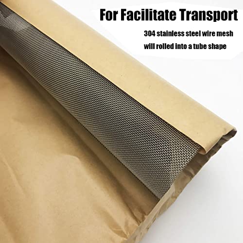 1Pack 100 Mesh 304 Stainless Steel Woven Wire Mesh